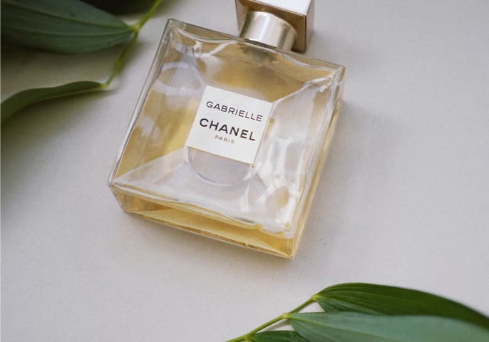 Photo of a bottle of Gabrielle Chanel Paris perfume